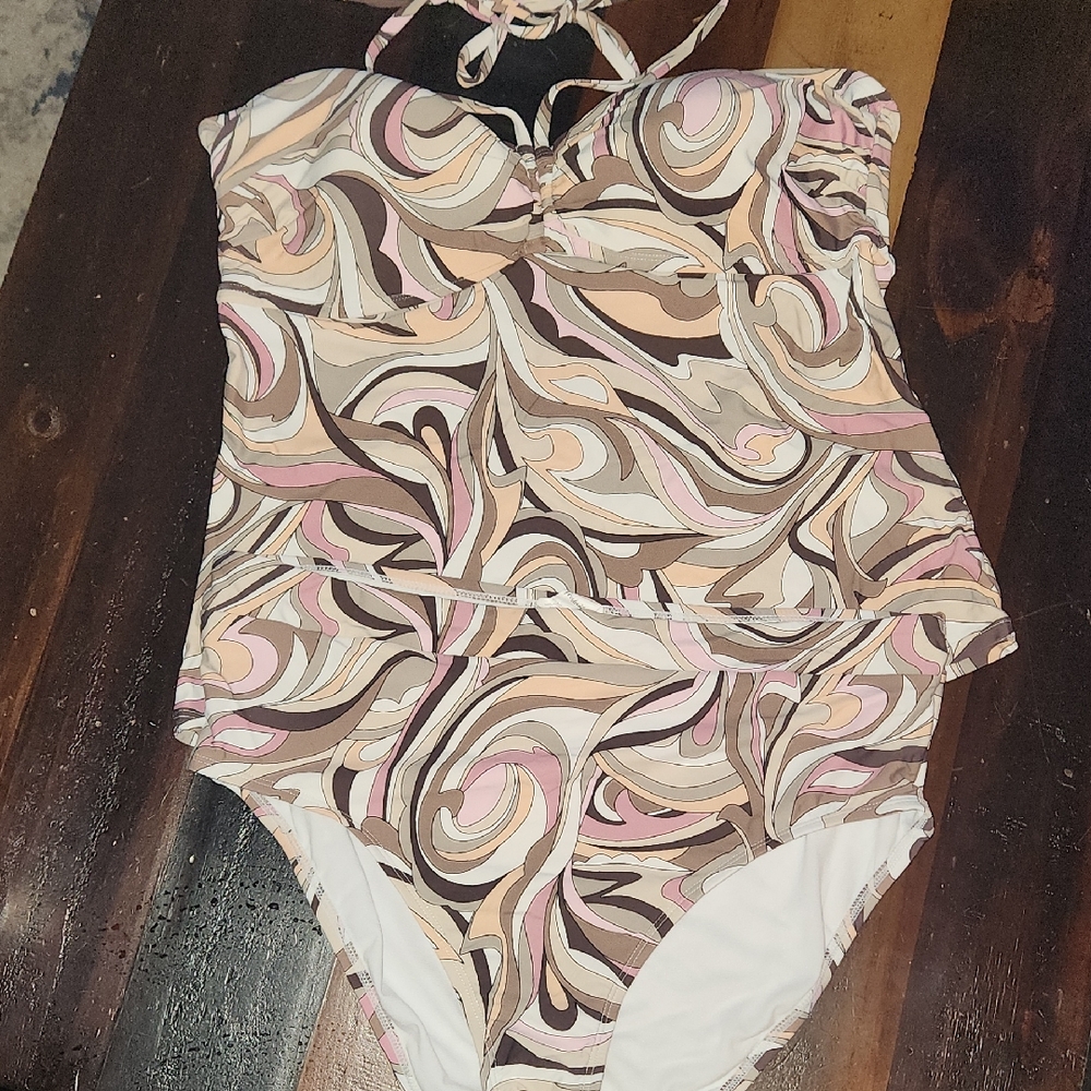 Stylish Swirl Print Bikini
